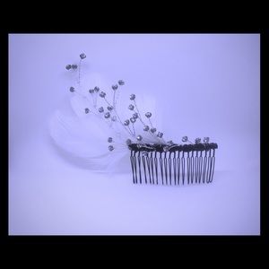 Large bridal hair comb hair jewelry rhinestones